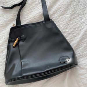 Longchamp Vintage Leather Roseau Shoulder Bag